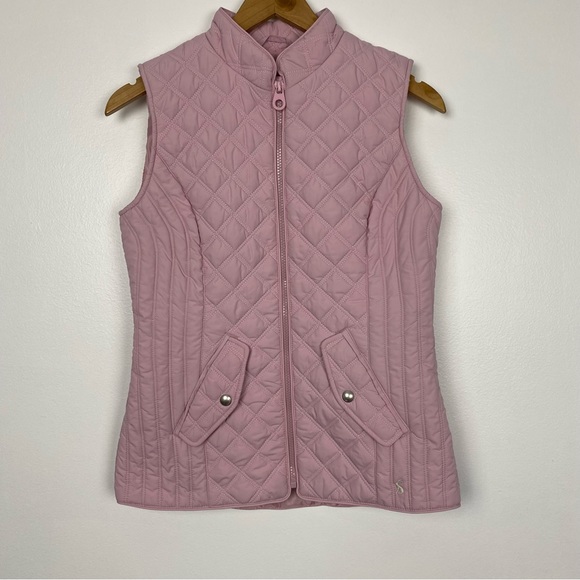 Joules Jackets & Coats Joules Womens Light Pink Vest Jacket Quilted